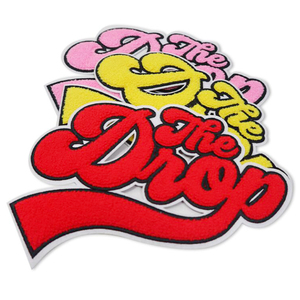 Thiết Kế Cá Nhân Kích Thước Lớn Chenile Patch Sắt Thư Patches Bán Buôn Tuỳ Chỉnh Chenille Patches - Product Image 1