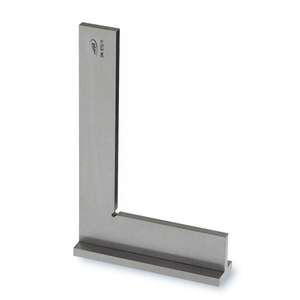 HELIOS PREISSER - 0370211 Cuadrado de taller de acero inoxidable con base, grado de precisión 1 - EAN 4029713207380 CUADROS Y COMPASES - Product Image 1