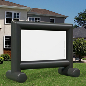 Trắng ngoài trời Inflatable Movie Cinema màn hình với LED chiếu chất lượng ngoài trời bóng loại - Product Image 6