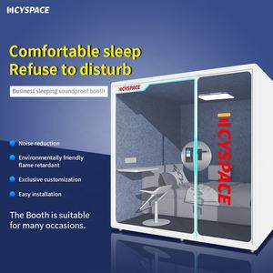 モダンデザイン スリープボックス スリーピングポッドカプセル マッサージャー＆音楽QRコード＆ノイズキャンセリング機能付き ホテル向け - Product Image 6