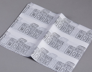 Personalised Branded Eco-Friendly Wax Coated Roll <b>Wrapping</b> <b>Paper</b> for Clothing Gift Packaging with Custom Logo Printing - Product Image 5