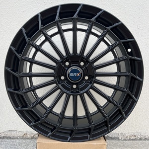 Rines de Aleación Forjados Negros Brillantes SRX de 20, 21 y 22 Pulgadas, 5x112, Pedido al por Mayor para Mercedes Clase <span class=keywords><strong>S</strong></span>, Toyota Alphard, BMW Serie 7 - Product Image 1