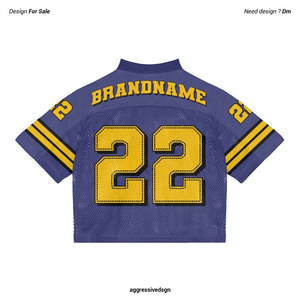 Tontons, camiseta de fútbol Vintage personalizada, malla de punto de gran tamaño, cuello en V, camiseta de fútbol cuadrada, transpirable, diseño de talla grande - Product Image 6