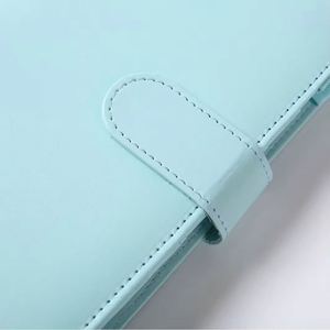 Hot Selling <b>A6</b> Macaron Binder Notebook Hardcover Loose Leaf Journal PU Leather Cash <b>Envelope</b> Gift Set - Product Image 5