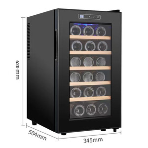 <span class=keywords><strong>Cave</strong></span> <span class=keywords><strong>à</strong></span> <span class=keywords><strong>vin</strong></span> OEM 18 bouteilles de petite capacité <span class=keywords><strong>à</strong></span> commande tactile numérique isplay réfrigérateur <span class=keywords><strong>à</strong></span> <span class=keywords><strong>vin</strong></span> <span class=keywords><strong>à</strong></span> zone unique - Product Image 3