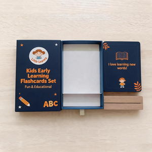 Cartes flash d'affirmations positives personnalisées pour enfants, cartes de motivation pour l'apprentissage précoce des enfants avec boîte cadeau et porte-cartes en bois - Product Image 2