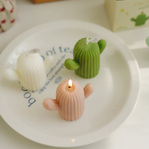Nouvelles bougies décoratives en forme de cactus vert, esthétiques, parfumées, <span class=keywords><strong>avec</strong></span> boîte de couleur luxueuse pour cadeaux de fêtes - Product Image 2
