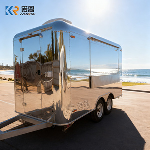 Camión de Comida Callejero Directo de Fábrica, Remolque de Comida Personalizado para Hamburguesas, Carrito de Catering de Acero Inoxidable con Certificación CE - Product Image 1