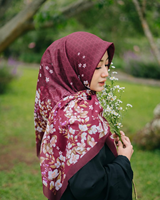 SHENGMO Tudung-borong Imprimante Bawal Pas Cher Carré Premium Coton Voile Malaisien Musulman Écharpe Femmes Hijab
