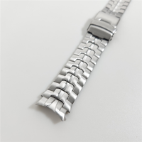 Correa de acero inoxidable para Samsung Galaxy Watch 7 44mm 40mm 6 4 Banda de extremo curvo de metal clásico para Samsung Galaxy Watch 5 Pro Band