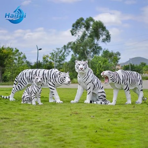 Estatua Decorativa de Tigre de Fibra de Vidrio, Escultura de Animal de Fibra de Vidrio en Venta, Utilizada para Decoración de Parques y Centros Comerciales - Product Image 4