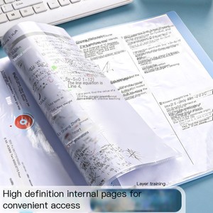 Scatola Portadocumenti Personalizzata Shuwei Grande Capacità <span class=keywords><strong>A4</strong></span> in Materiale PP Colore Morandi con Inserto Trasparente Clip per Musica Logo Stampato in Offset - Product Image 4