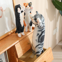 Usine Conception Mignon Simulation Chat Chanceux En Peluche En Peluche Confortable Soulagement Du Stress Cadeau D'anniversaire Vente Chaude Thème Animal