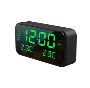 Smart LED Clock comodino sveglie digitali tavolo da tavolo orologio da tavolo elettronico Snooze sveglia sveglia digitale
