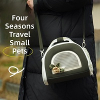 Sac à dos de transport pour animaux de compagnie, personnalisable, portable, anti-perte, respirant, chaud, en Oxford, pour petits animaux et oiseaux, idéal pour les voyages