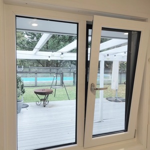 Năng lượng cao hiệu quả trắng uPVC khuôn cửa sổ Vinyl tùy chỉnh lớn xem đôi kính cửa sổ <span class=keywords><strong>PVC</strong></span> uPVC nghiêng lần lượt cửa sổ - Product Image 6