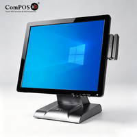 Layar Monitor Android Harga Terjangkau, Touchscreen Resistif 5-Wire, Panel PC Industri Tahan Lama 17 Inch USB untuk Penggunaan Bisnis