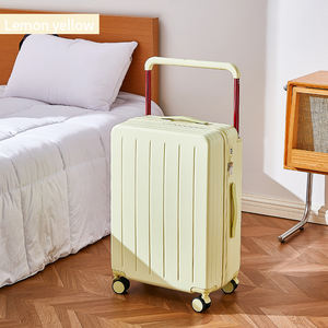 Großhandel PC Breiter Koffer mit Gurt, Wasserdichter Hartschalenkoffer mit Einziehbaren Spinner-Rollen, Schloss, Leicht und Praktisch - Product Image 4