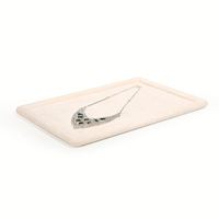 Boîte à bijoux en velours noir pour ensemble rectangle pliant vide et personnalisé
