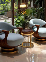 Modernes Freizeit-Einzelsofa im italienischen Stil, schwarzkieferfarben, minimalistisch, für Villa, luxuriös, flach, Wohnzimmer, Echtleder-Sessel