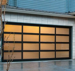 <span class=keywords><strong>Porte</strong></span> <span class=keywords><strong>de</strong></span> <span class=keywords><strong>garage</strong></span> <span class=keywords><strong>sectionnelle</strong></span> sans cadre moderne <span class=keywords><strong>de</strong></span> haute qualité avec verre trempé double couche - Product Image 4