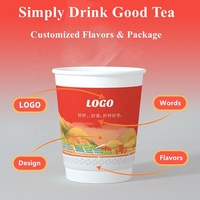 Assortiment de Thés Bio Pratiques en Tasses Compostables Écologiques : Camomille, Citron, Gingembre, Menthe Poivrée, Hibiscus