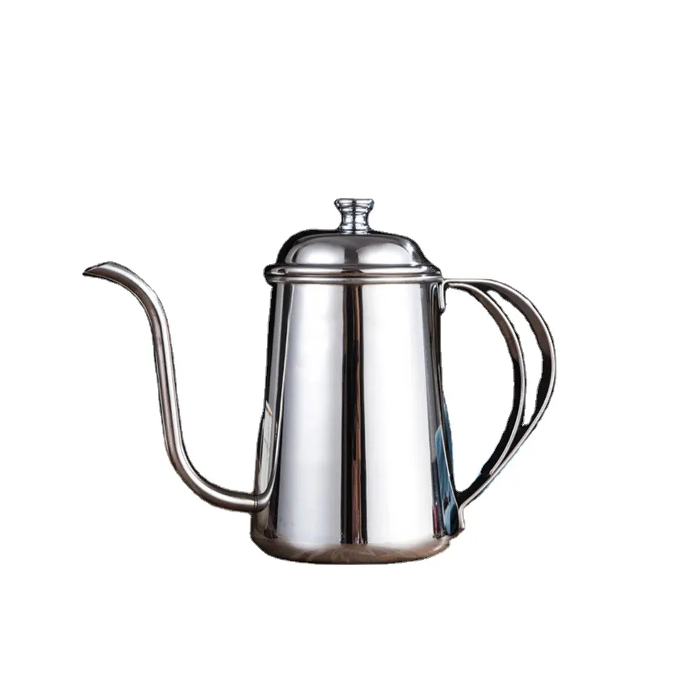 غير القابل للصدأ وعاء لتقديم القهوة من الفولاذ 650 مللي معقوفة غلاية الشاي وعاء القهوة