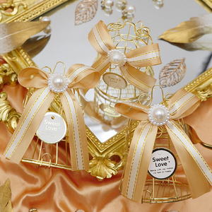 Metal altın teneke kuş kafesi şeker kutuları düğün iyilik hediye lehine hediye kutusu romantik düğün dövme şeker kutusu - Product Image 2