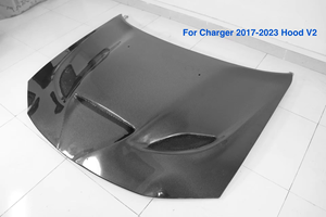 Capó Estilo Hellcat Redeye de YLC para Dodge Charger SRT 2015-2023, Capó de Fibra de Vidrio Mejorado para Dodge Charger - Product Image 2