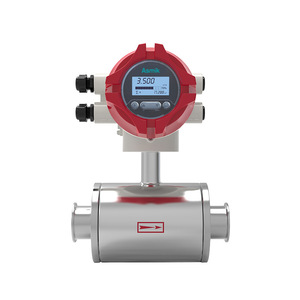 เครื่องวัดการไหลแบบแม่เหล็กไฟฟ้า Asmik ชนิดหนีบสแตนเลส สำหรับของเหลวที่เป็นกรดและสื่อที่นำไฟฟ้า - Product Image 1