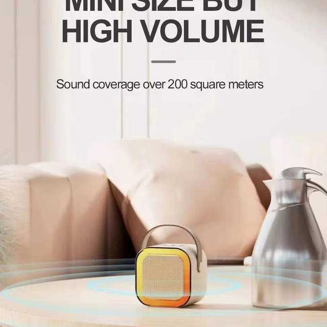 2026 Cheap One Microphone Portable Home BT Party Speaker Child Gift Wireless Mini Karaoke Speaker