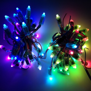 Đa màu RGB <span class=keywords><strong>LED</strong></span> <span class=keywords><strong>Pixel</strong></span> ánh sáng ws2811 DC5V-24V IP68 không thấm nước 50 đếm một Strand thông minh <span class=keywords><strong>pixel</strong></span> chuỗi ánh sáng - Product Image 5