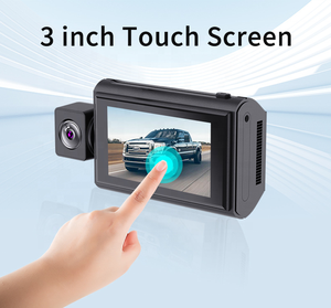 3 inch màn hình cảm ứng Video Recorder ADAS ống kính kép Dash máy ảnh 24h đậu xe 1080P <span class=keywords><strong>Android</strong></span> 360 Wifi GPS 4G LTE Sim Xe DVR Dashcam - Product Image 5