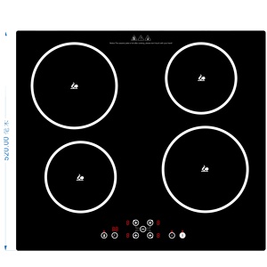 Piano cottura a induzione integrato in europa fornello a induzione Touch Control fornello elettrico a induzione a <span class=keywords><strong>4</strong></span> zone - Product Image 6