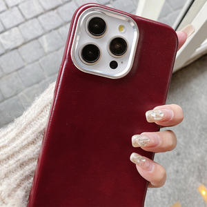 <span class=keywords><strong>Coque</strong></span> de téléphone en cuir PU avec cadre de caméra pour <span class=keywords><strong>iPhone</strong></span> 16 15 14 13 Plus Pro Max - Product Image 3