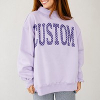 Sudadera con Cuello Alto y Logotipo Personalizado Bordado, Sudadera Holgada con Estampado de Puntos, Sudadera Transpirable de Algodón y Felpa Ecológica, Fabricante de Sudaderas