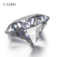 Diamant de laboratoire Cathy certifié IGI, taille brillant rond, 0,5-1 carat, couleur D, clarté VVS/VS, excellente taille, HPHT CVD, pierre non montée