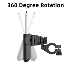 Échantillon <span class=keywords><strong>gratuit</strong></span>, support de téléphone universel pour moto à rotation 360°, noir, support <span class=keywords><strong>GPS</strong></span> pour moto, support de téléphone portable pour vélo, support de vélo - Product Image 3