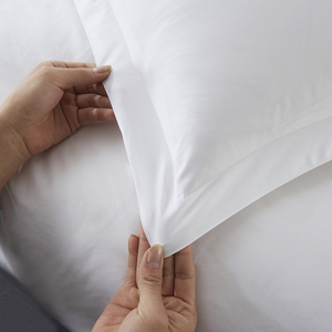 Khách Sạn Linen Nguồn Cung Cấp Mua Bán Buôn 100% Bông Vải T250 T300 Trắng Bộ Đồ Giường Khách Sạn - Product Image 4