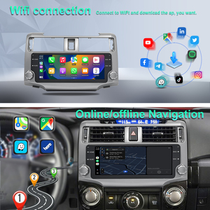 Monitor de Coche Android de 9 Pulgadas con Soporte para el Tablero para 4Runner 2009+, CarPlay Inalámbrico, Android Auto, Navegación GPS, <span class=keywords><strong>Multimedia</strong></span>, Mirror Link - Product Image 5