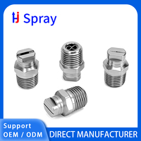 Buse de pulvérisation à jet plat haute pression en acier inoxydable HUAJUE MEG pour nettoyeur haute pression, nettoyage industriel, OEM ODM, angle réglable