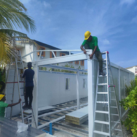 Maison préfabriquée modulaire en acier démontable de 4 chambres, conteneur habitable, idées de maisons préfabriquées en Slovénie