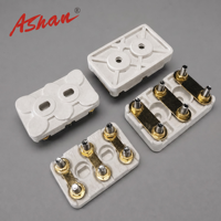 TB06412 Bornier de connexion de moteur en laiton blanc à vis M5 65x41 Type ABB en céramique pour câblage de moteur