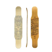 KOSTON-Planche de longboard de danse professionnelle en bambou et érable canadien en fibre de verre