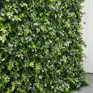 No-Maintenance Lush Green Foliage <b>Wall</b> Artificial Greenery <b>Panel</b> for Bridal Shower & Baby Shower Backdrop - Product Image 3