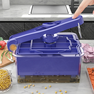 NISEVEN - Molde para Hacer Tofu 2 <span class=keywords><strong>en</strong></span> 1, Diseño Creativo, para Cocina, Molde para Queso, ABS Azul y Acero Inoxidable, Prensa para Tofu - Product Image 3