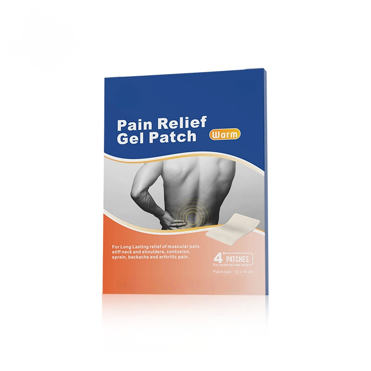 High Quality Warm Pain Relief Gel Patch - Infused Camphor Mentha Oil Skin-Friendly Hydrogel 4 Bags Per Box