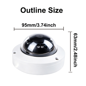 Cámara de Vigilancia Profesional para Vehículos, Grabación de Audio y Video Sincronizada, Perspectiva Amplia, 1080P AHD, Tipo Domo, para Autobuses, RV, OEM/ODM - Product Image 2
