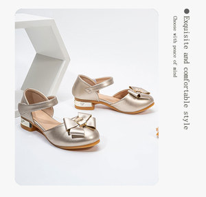 Stivaletti in Pelle con Fiocco per Bambina, Nuova Collezione Autunno Inverno 2025, Stile Western alla Moda, Modello Principessa a Strato Singolo con Fibbia - Product Image 6