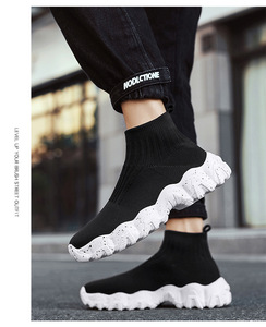 Zapatos Deportivos Ligeros para Hombre, Transpirables, con Cordones, Antideslizantes, de Caña Alta, con Suela Gruesa Acolchada, Forro de Malla Cómodo, a la Moda - Product Image 5